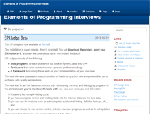 Tablet Screenshot of elementsofprogramminginterviews.com